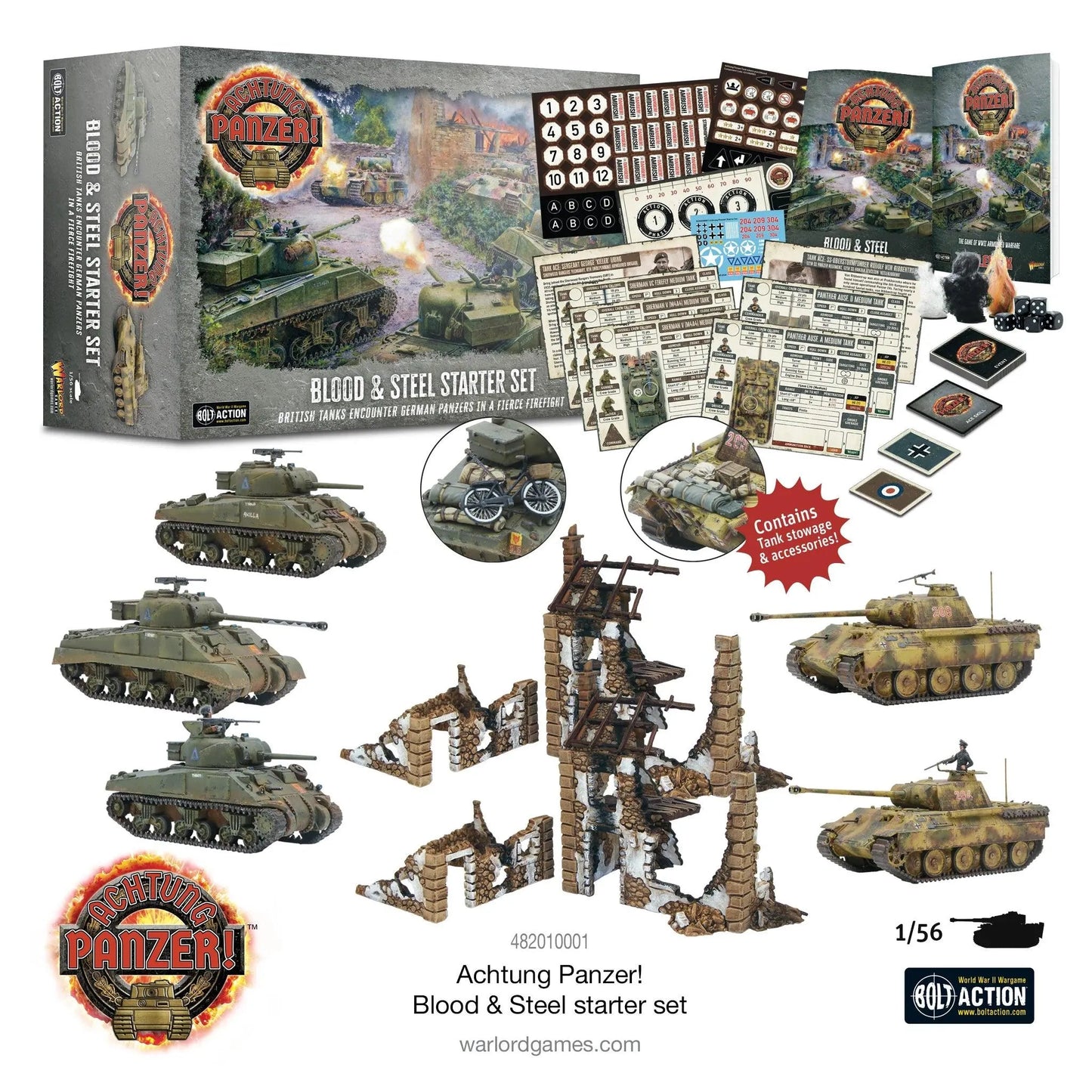 Achtung Panzer! Blood & Steel Starter Set - ZZGames.dk