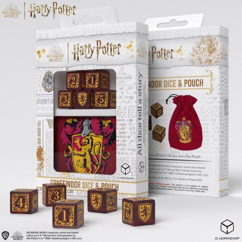 Harry Potter - Gryffindor Dice & Pouch - ZZGames.dk