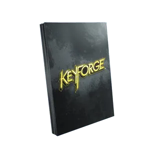 KeyForge Logo Sleeves - Black (66x92mm) - ZZGames.dk
