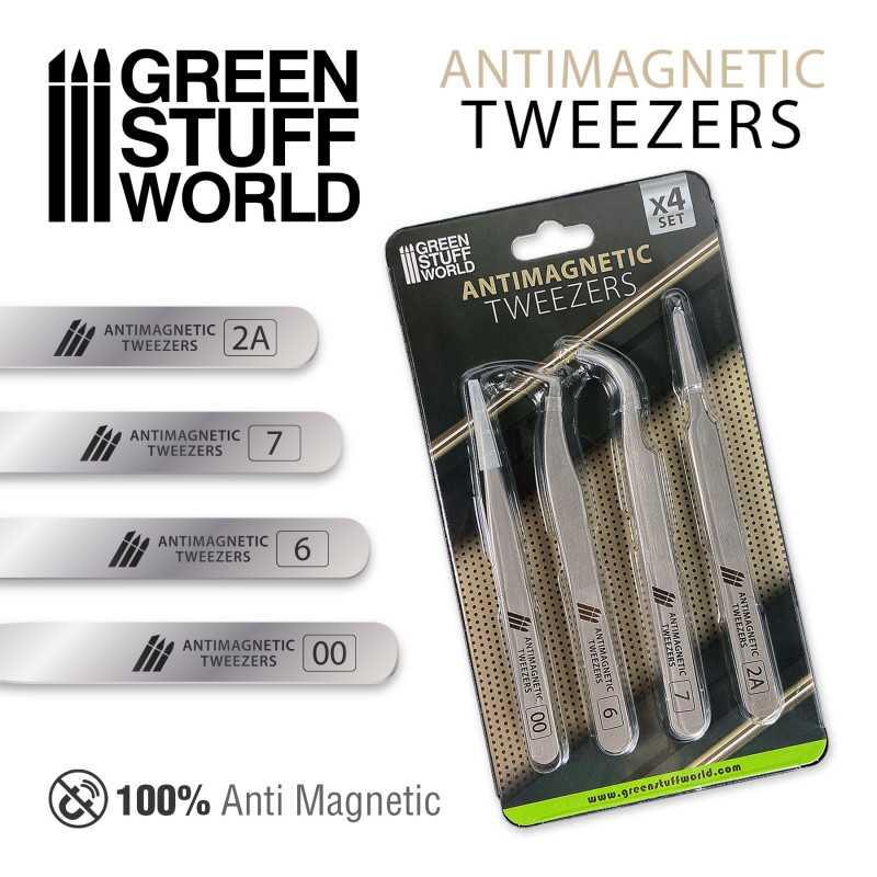 100% Anti-magnetic QUARTZ Tweezers SET - ZZGames.dk