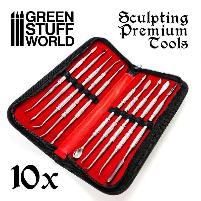 10x Professional Sculpting Tools with case - ZZGames.dk