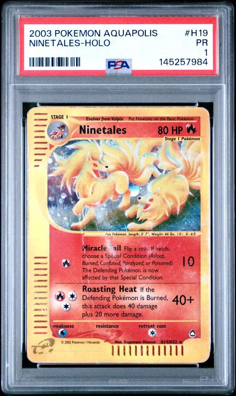 Pokémon Aquapolis – Ninetales (Holo) H19