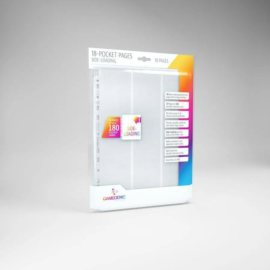 18-Pocket Pages Sideloading White (10 pcs) - ZZGames.dk