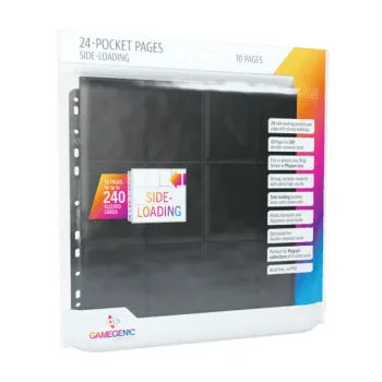 24-Pocket Pages Sideloading Black (10 pcs) - ZZGames.dk