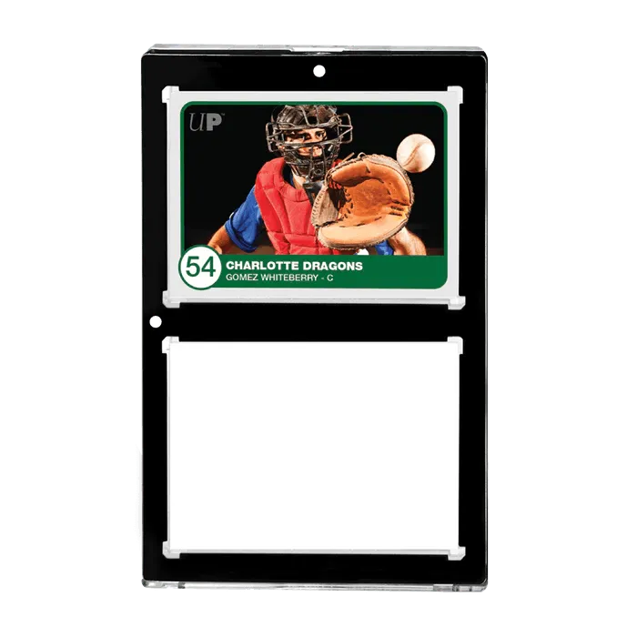 35PT 2-Card Black Border UV ONE-TOUCH Magnetic Holder - ZZGames.dk