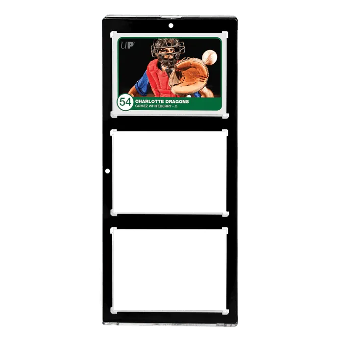 35PT 3-Card Black Border UV ONE-TOUCH Magnetic Holder - ZZGames.dk
