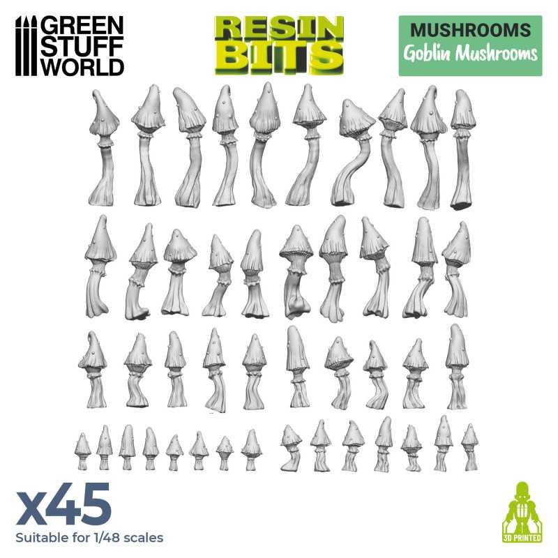 3D printed set - Goblin Mushrooms - ZZGames.dk