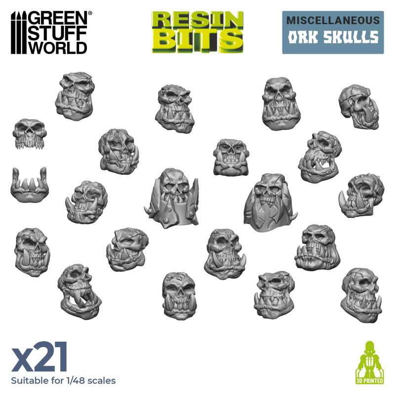 Resin ORK Skulls