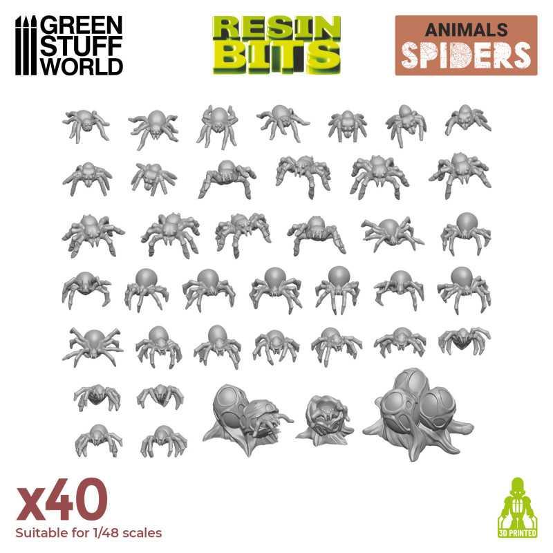 3D printed set - Small Spiders - ZZGames.dk