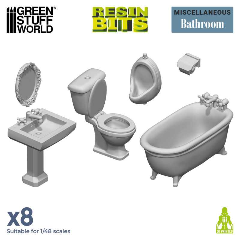 3D printed set - Toilet and WC