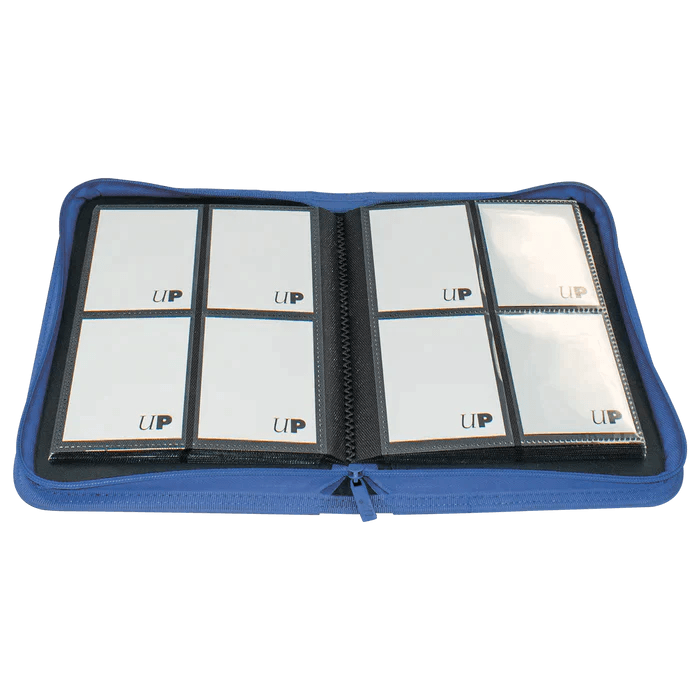 4-Pocket Vivid Zippered PRO-Binder Blue - ZZGames.dk
