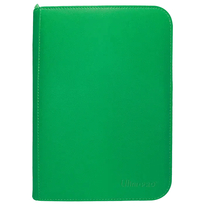 4-Pocket Vivid Zippered PRO-Binder Green - ZZGames.dk