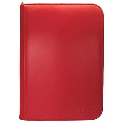 4-POCKET ZIPPERED PRO-BINDER: RED - ZZGames.dk