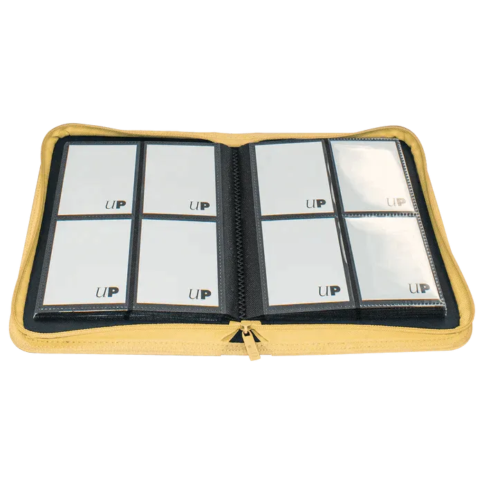 4-Pocket Vivid Zippered PRO-Binder Yellow - ZZGames.dk