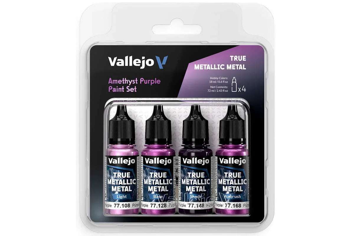 Vallejo True Metallic Metal set Amethyst Purple 4x18ml