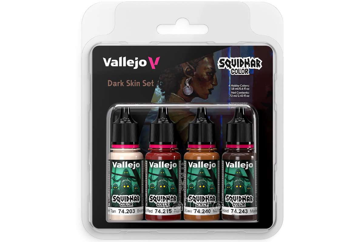 Squidmar Color - Dark Skin set 4x18ml