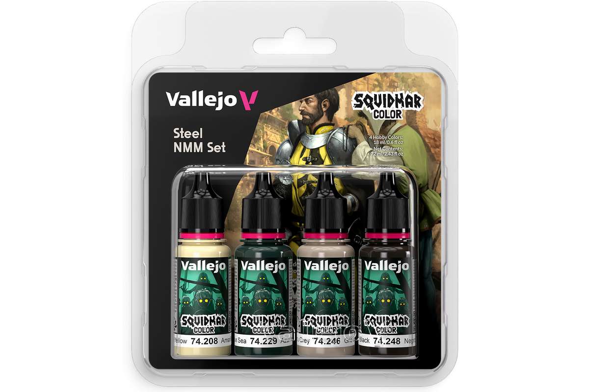 Squidmar Color - Steel NMM set 4x18ml
