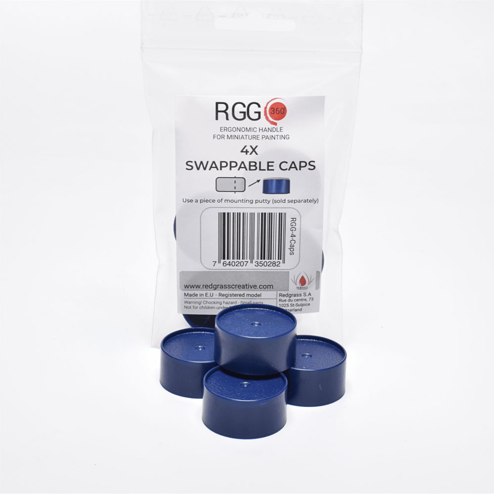 4x Swappable Caps for RGG360 Painting Handle - ZZGames.dk