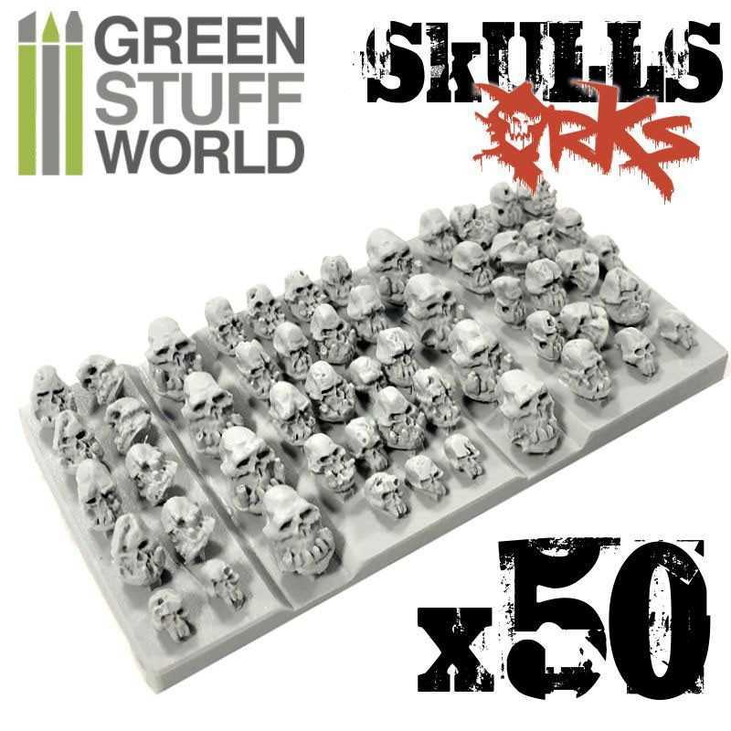 50x Resin ORK Skulls - ZZGames.dk