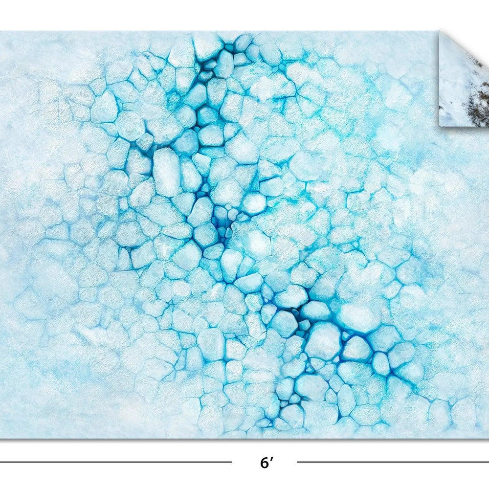 6x4 Game Mat - Ice Floe / Frozen Tundra - ZZGames.dk