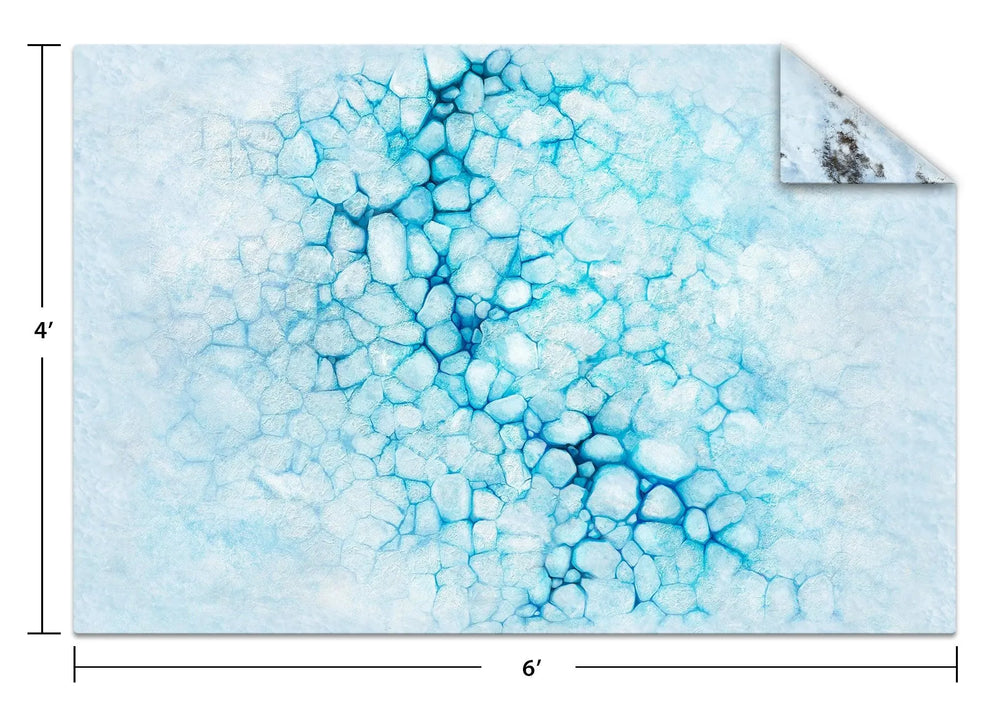 6x4 Game Mat - Ice Floe / Frozen Tundra - ZZGames.dk