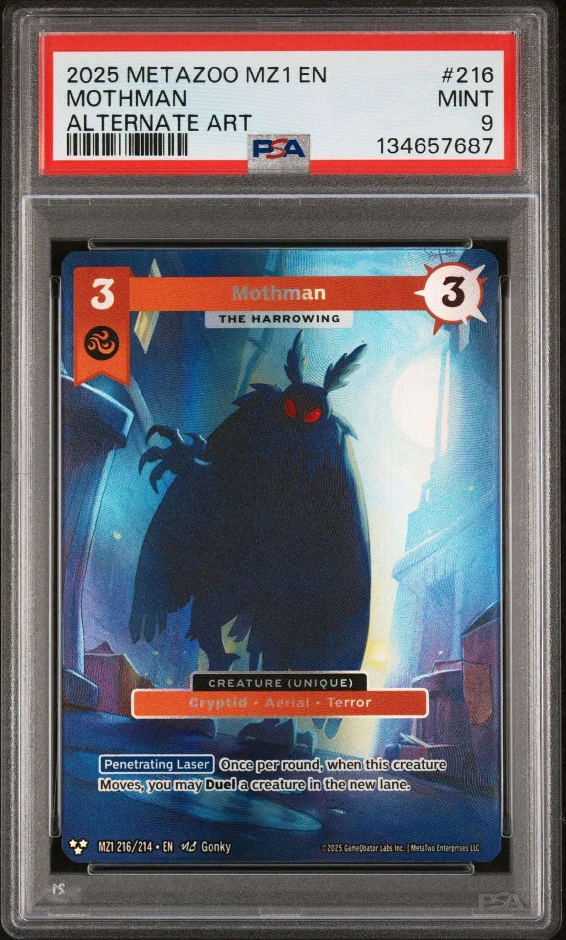MetaZoo MZ1 Alternate Art – Mothman #216