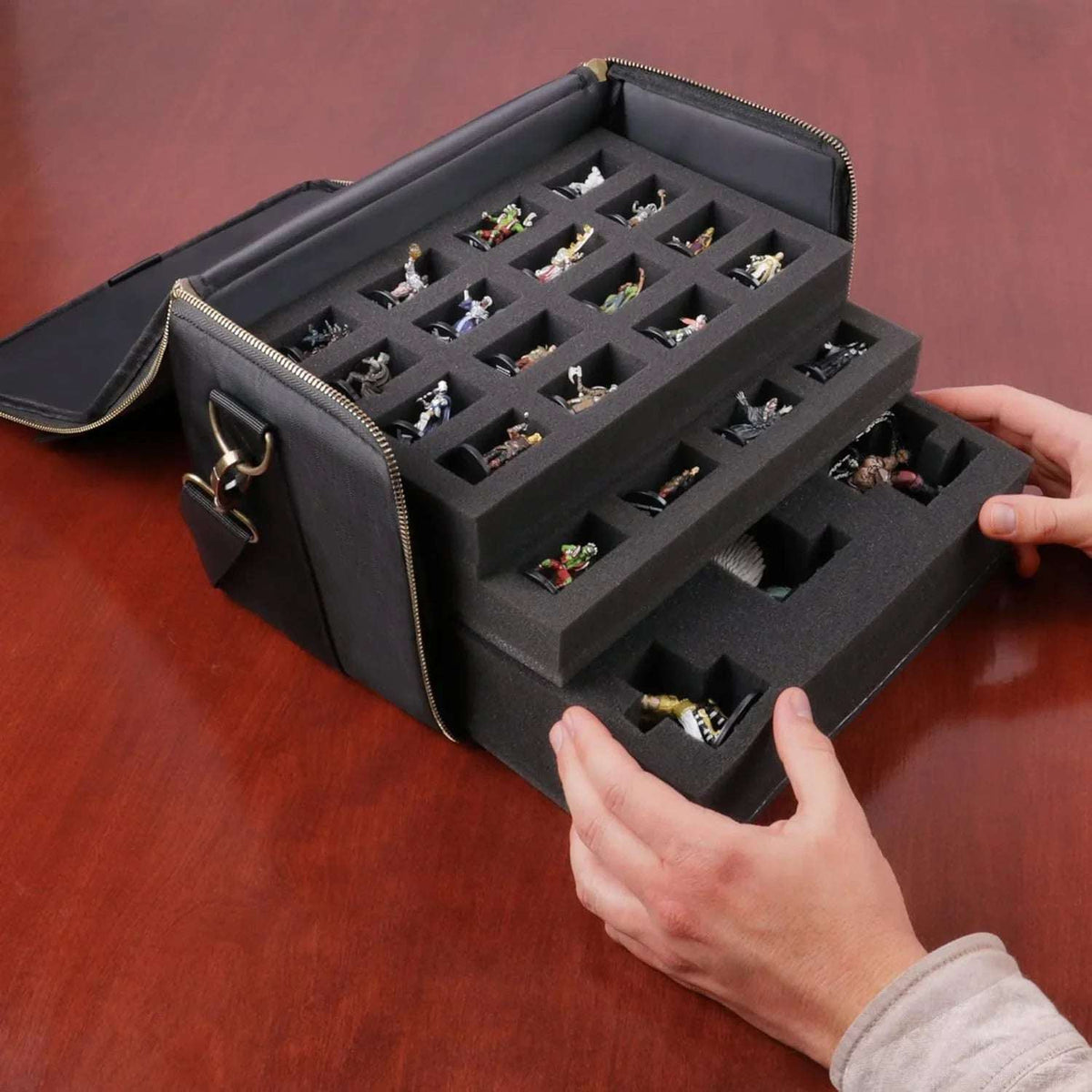 
                  
                    Miniature Figure Travel Satchel
                  
                