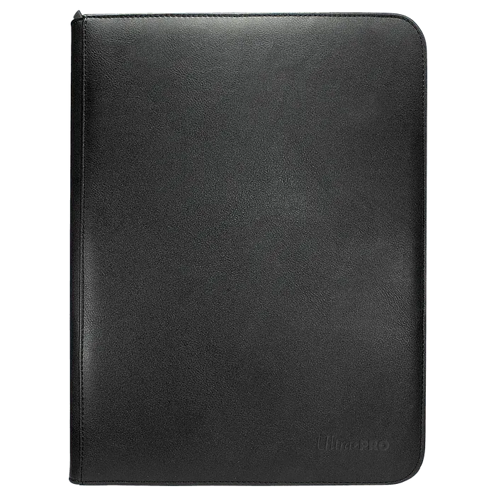 9-Pocket Vivid Zippered PRO-Binder Black - ZZGames.dk