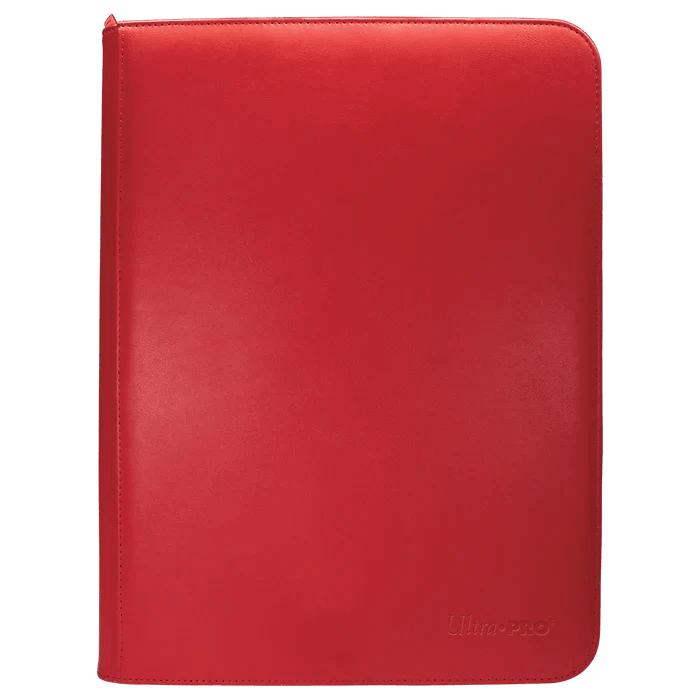 9-Pocket Vivid Zippered PRO-Binder Red - ZZGames.dk