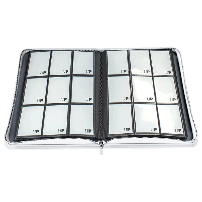 9-Pocket Vivid Zippered PRO-Binder White - ZZGames.dk