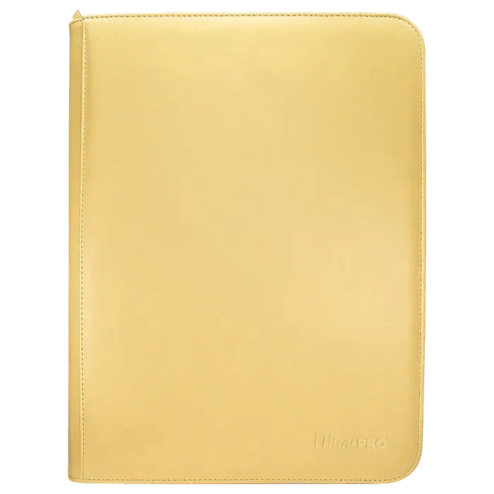 9-Pocket Vivid Zippered PRO-Binder Yellow - ZZGames.dk