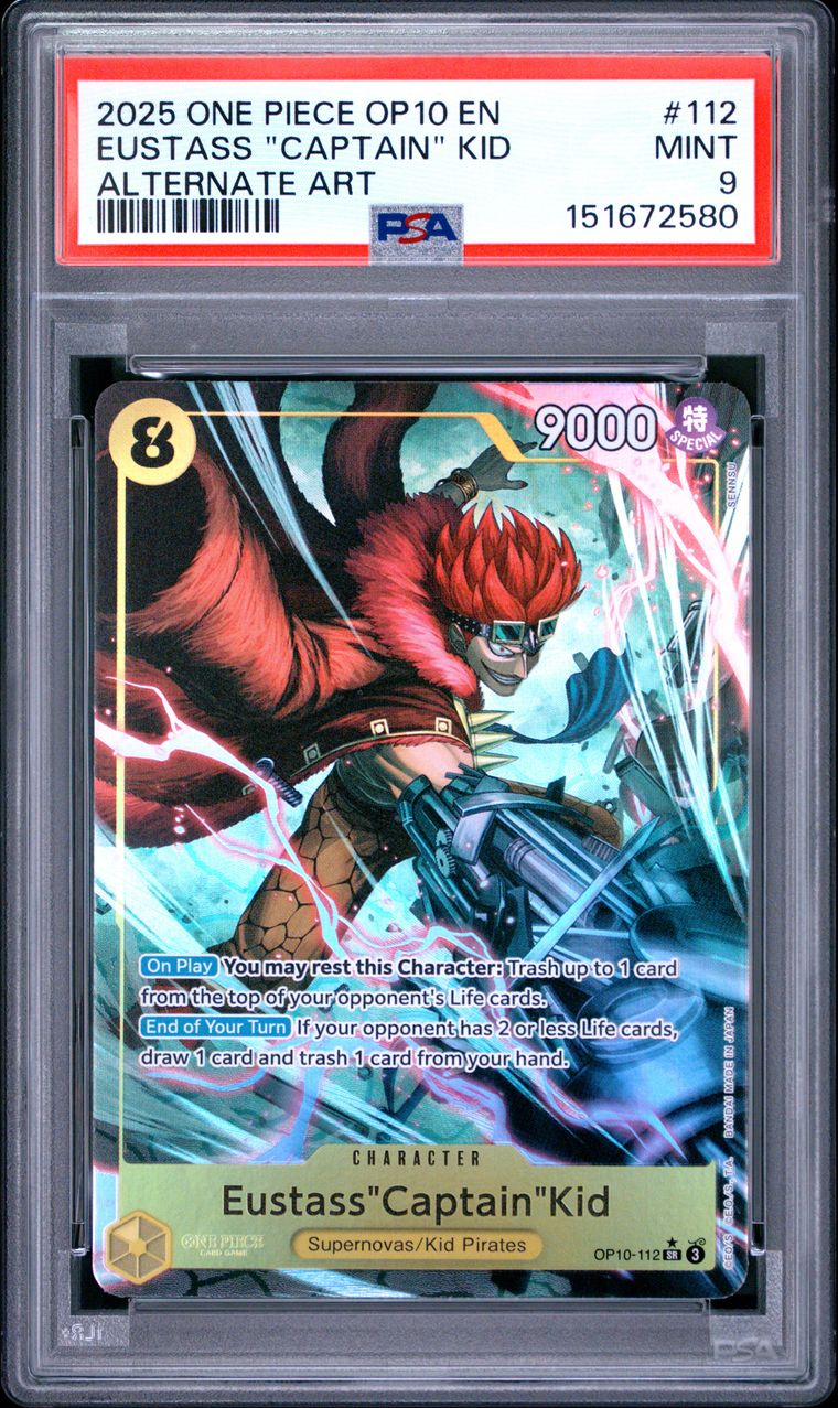 
                  
                    One Piece OP10 – Eustass “Captain” Kid (Alternate Art) #112
                  
                