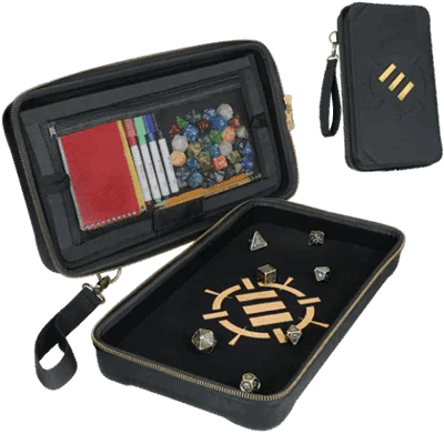 Tabletop RPGs Community Dice Organizer Case & XL Rolling Tray