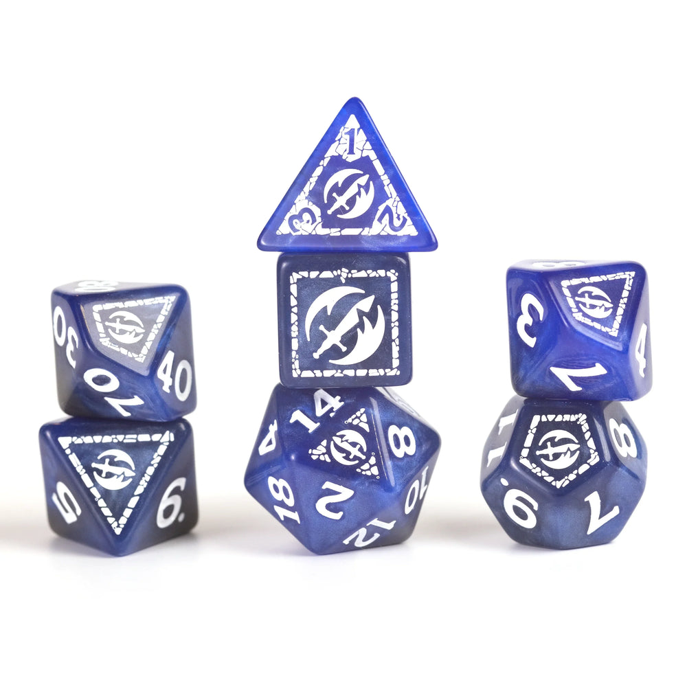 Dungeons & Dragons Adventure Dice - Fighter: Blue