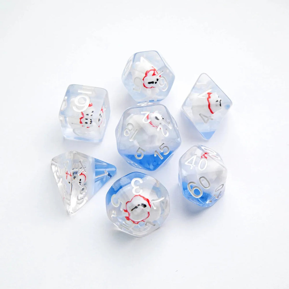 Polar Bear RPG Dice Set