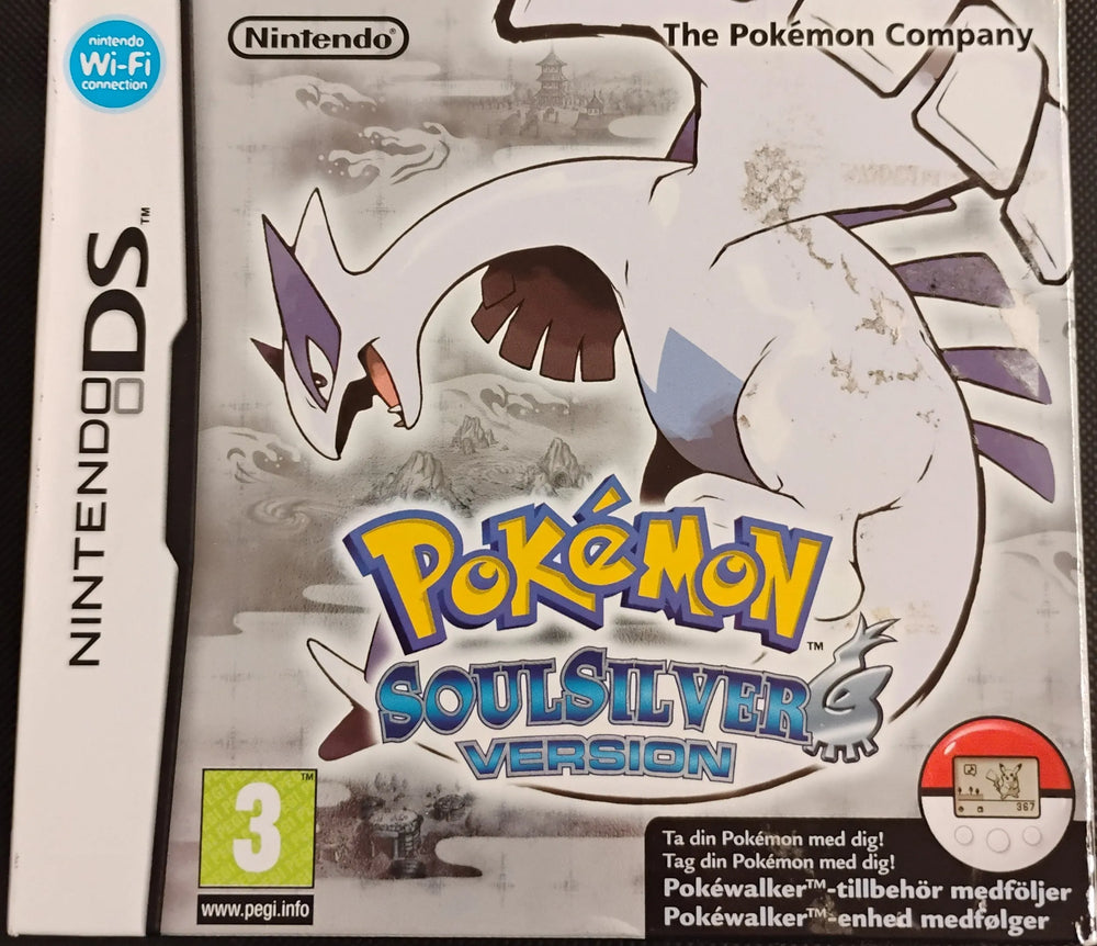 Pokémon SoulSilver i æske (Mindre kosmetiske fejl)