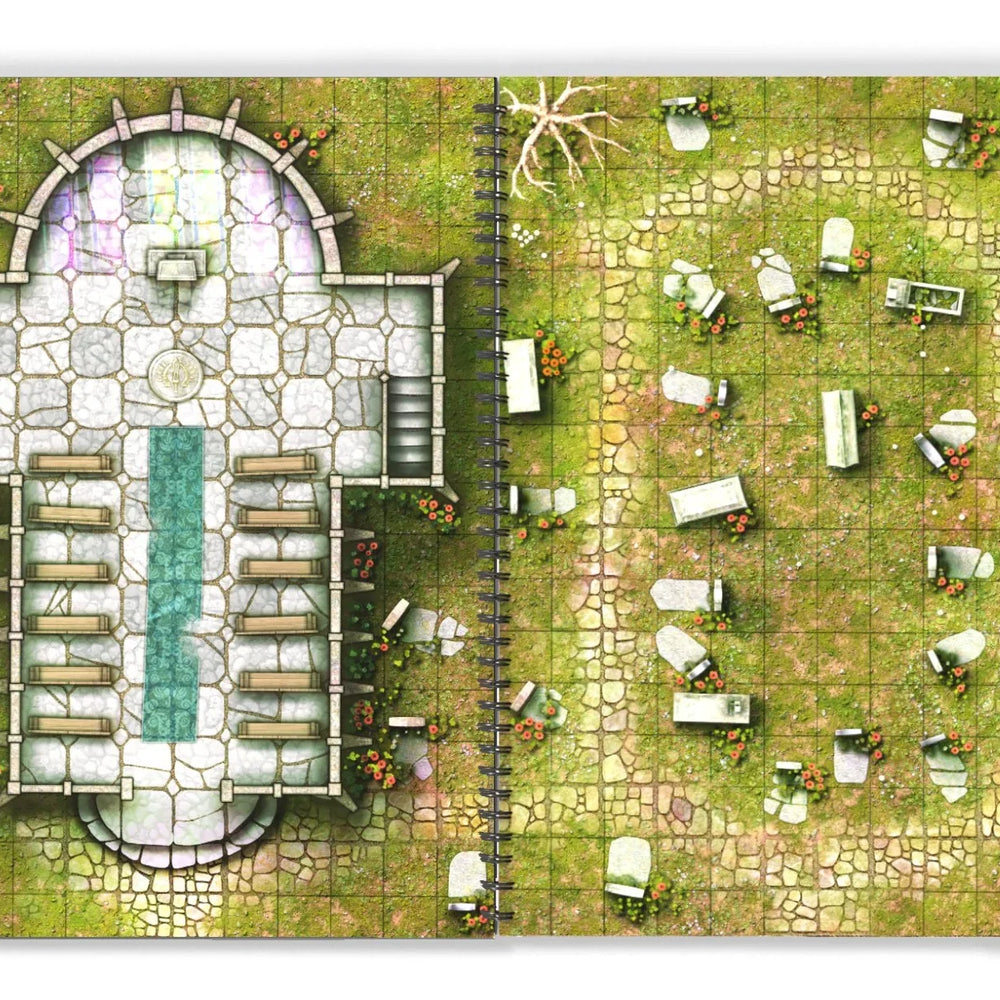 
                  
                    Giant Book of Battle Mats - Streets, Sewers & Cemeteries (17x12")
                  
                