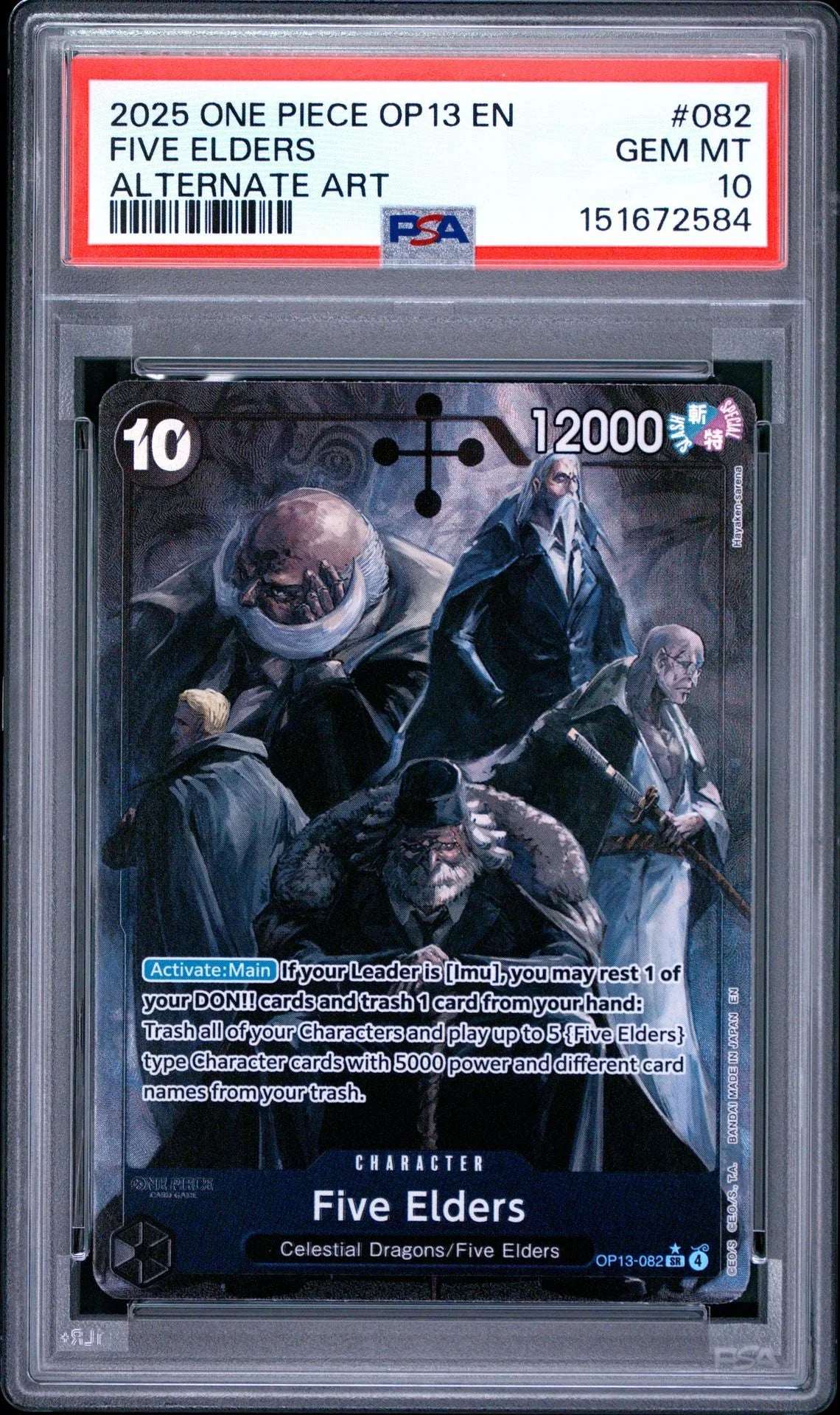 One Piece OP13 Alternate Art – Five Elders #082