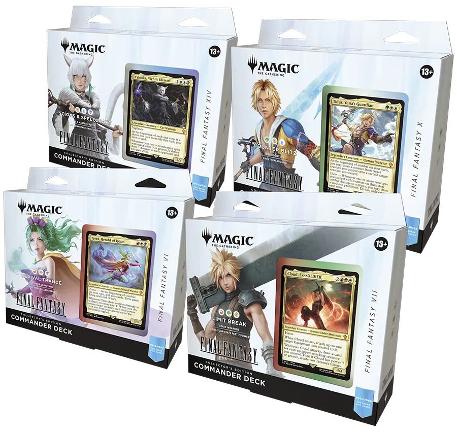 FINAL FANTASY Commander Decks Collector's Edition (alle 4 decks)