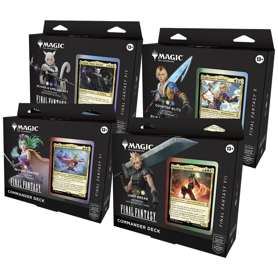 FINAL FANTASY Commander Decks (alle 4 decks)