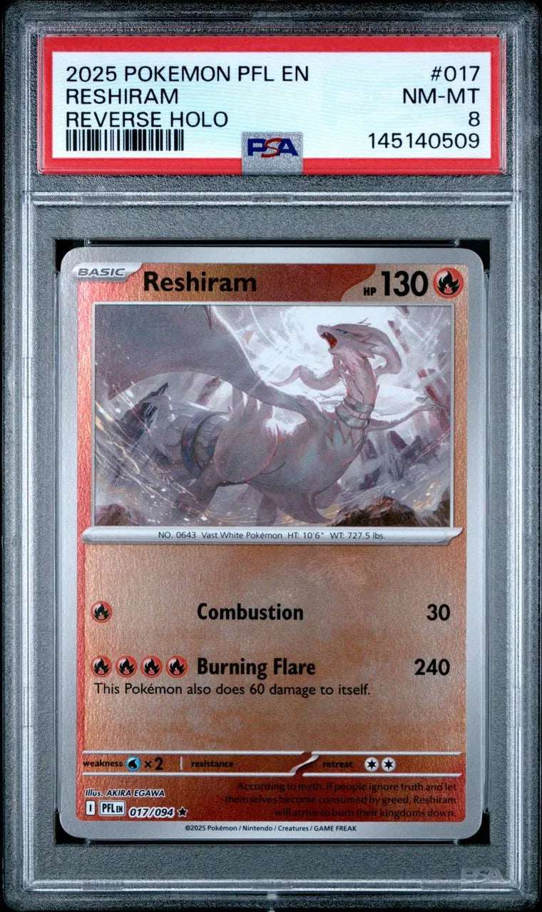 Pokémon Phantasmal Flames – Reshiram (Reverse Holo) #017