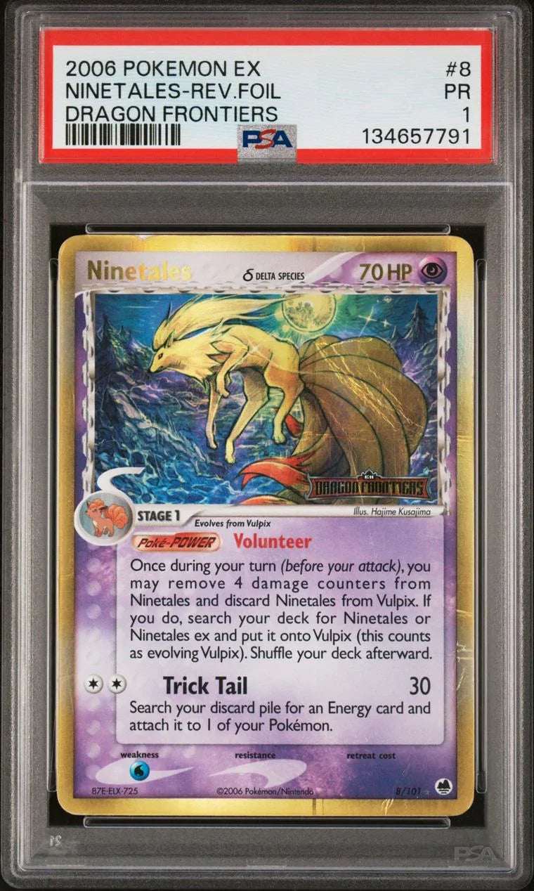 Pokémon EX Dragon Frontiers – Ninetales (Reverse Foil) #8
