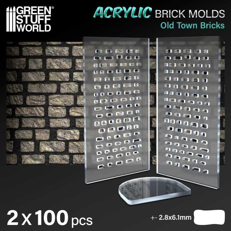 Acrylic molds - Old Bricks - ZZGames.dk