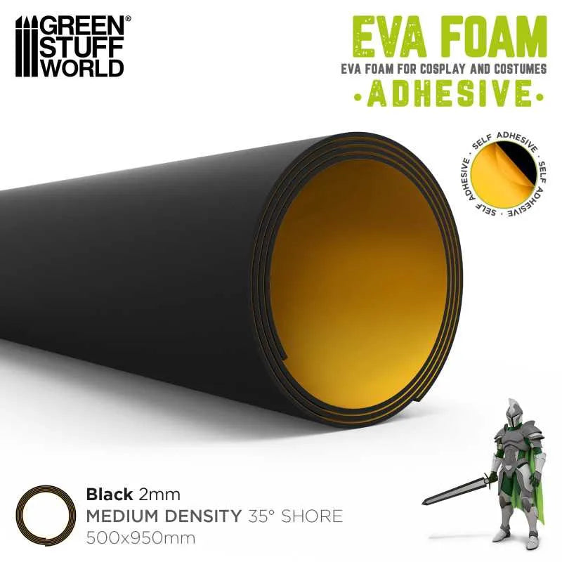 Adhesive EVA Foam 2mm Black