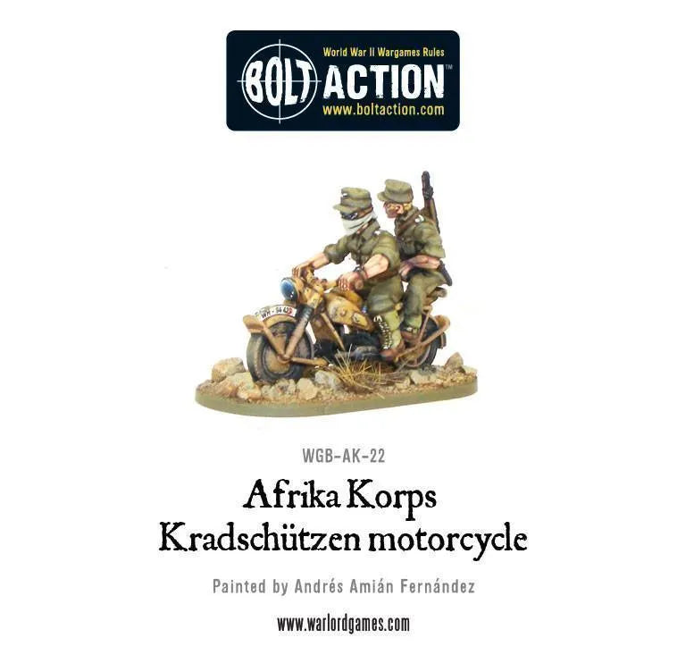 Afrika Korps Kradschutzen motorcycle - ZZGames.dk