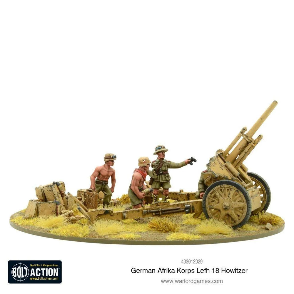 Afrika Korps LeFH 18 10.5cm Medium Artillery - ZZGames.dk