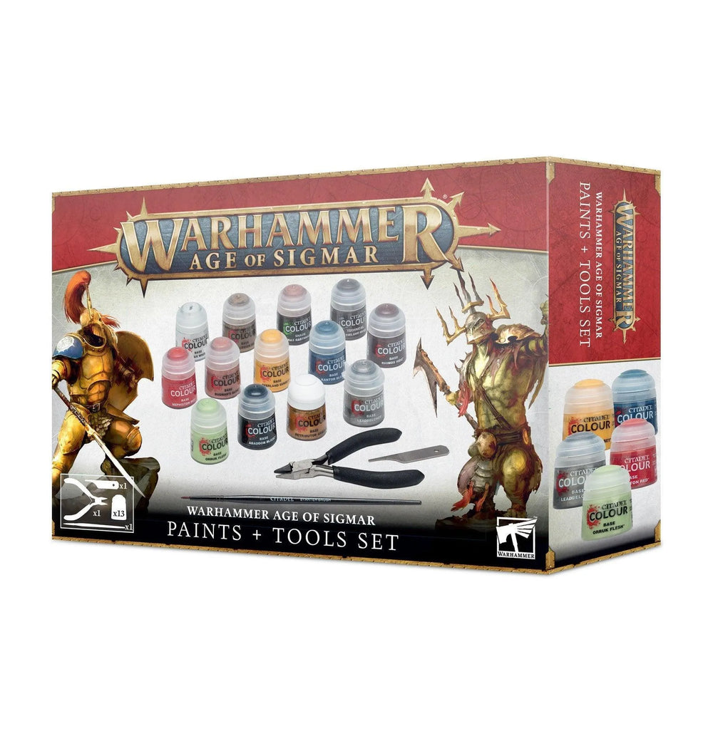 Age Of Sigmar: Paints + Tools Set - ZZGames.dk
