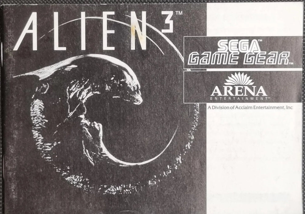 Alien 3 manual - ZZGames.dk