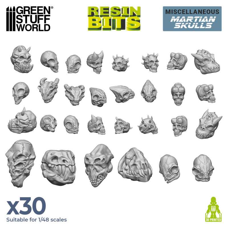 Alien Skulls Resin Set