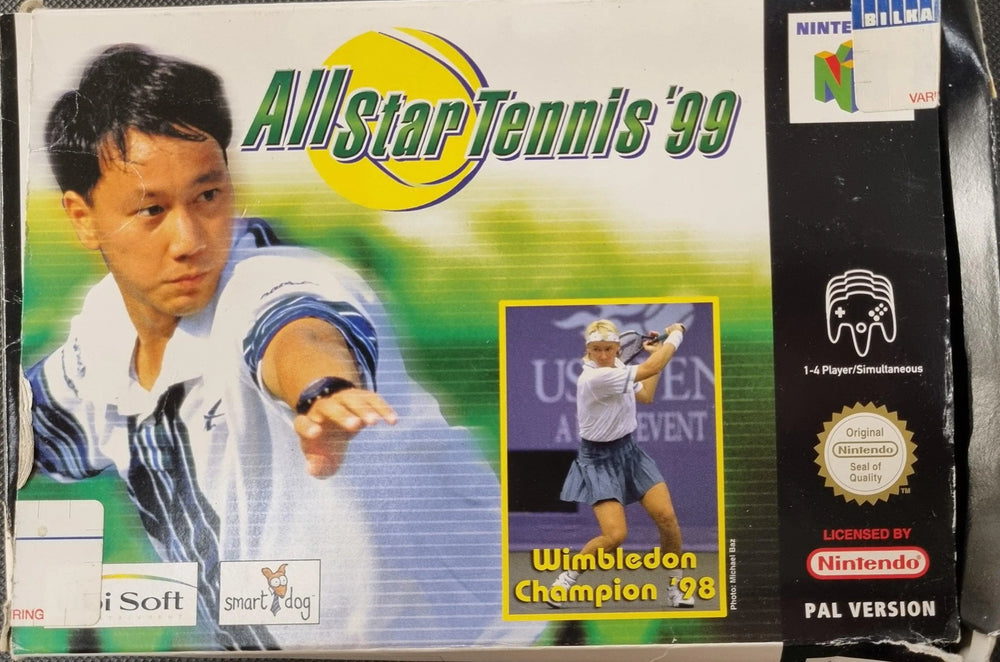 All Star Tennis '99 i æske (kosmetiske fejl) - ZZGames.dk